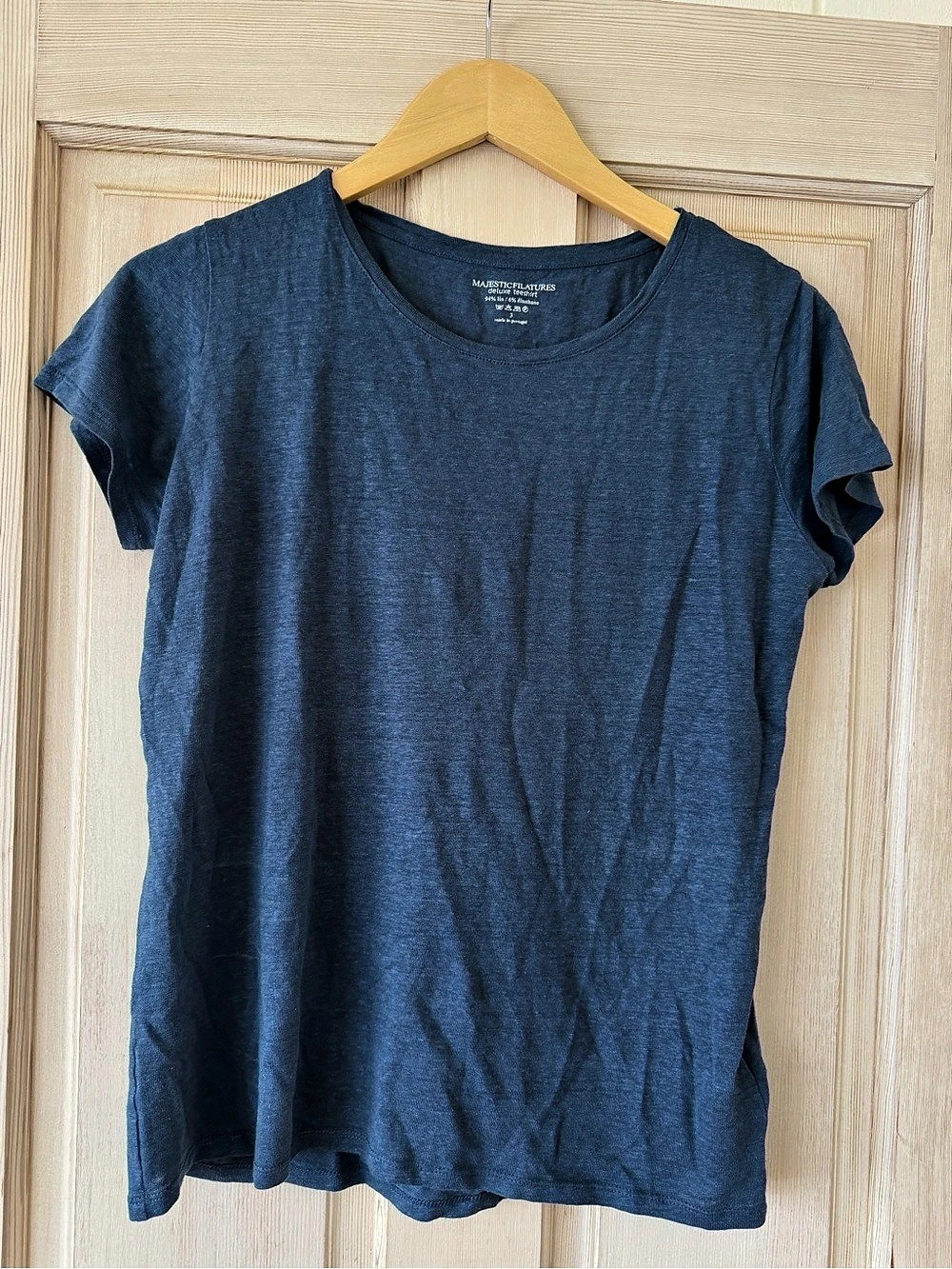 Majestic Filatures Deluxe Linen T-Shirt Size S/M Excellent  Preowned Condition